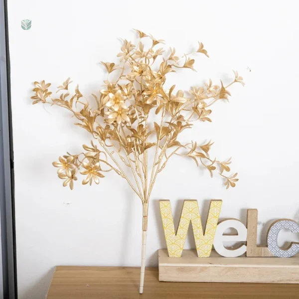 Branche décorative en or pour événements