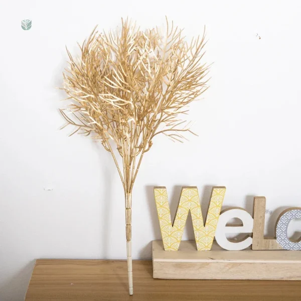 Branche artificielle dorée pour mariage