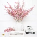Branche d'Eucalyptus Rose Artificielle