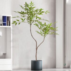 Branche bambou artificiel décorative pour intérieur