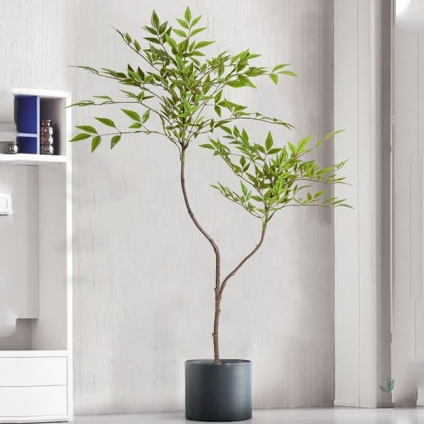 Branche bambou artificiel décorative pour intérieur