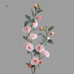 Branche de camélia artificielle pour arrangements floraux