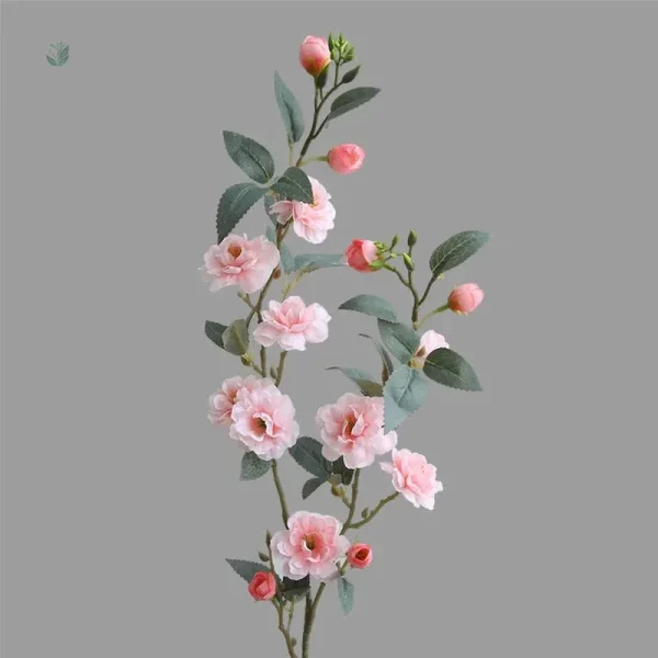 Branche de camélia artificielle pour arrangements floraux