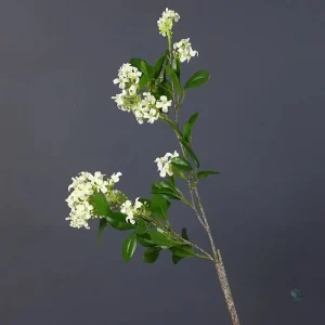 Détails de la branche d'Osmanthus en fleurs synthétiques