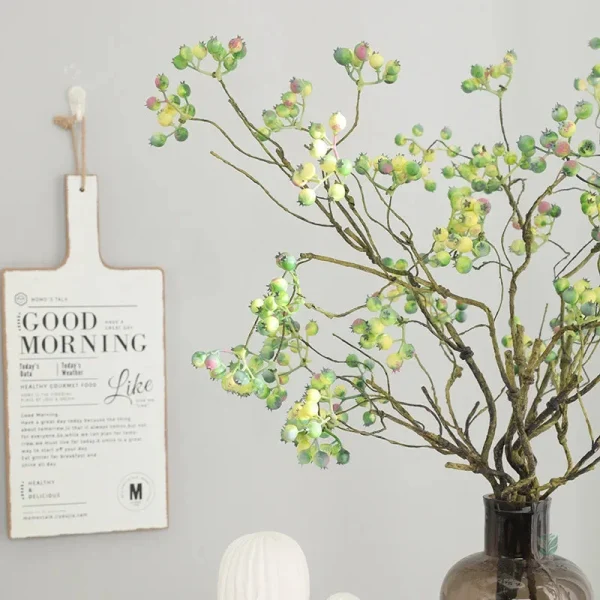 Branche artificielle de canneberge pour décorations