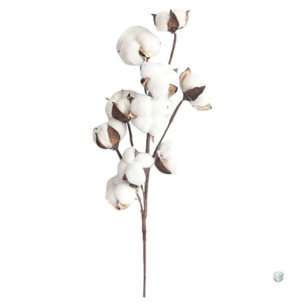 Branche décorative en coton pour vases et centres de table