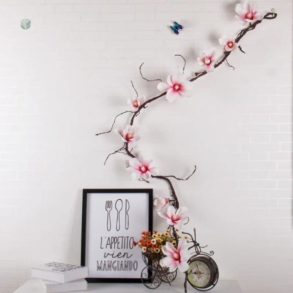 Branche de Magnolia réaliste pour bouquets