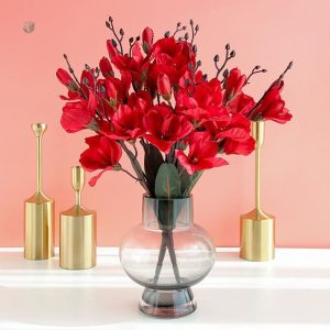 Fleurs artificielles de Magnolia pour décoration intérieure