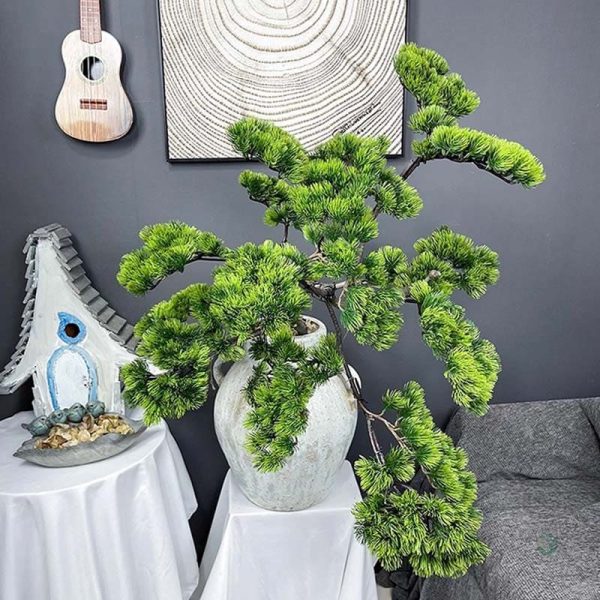 Branche de pin artificiel décorative pour intérieur