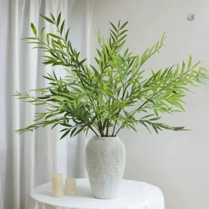 Branche feuillage artificiel en bambou décoratif