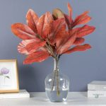 Branche Magnolia artificielle avec feuilles décoratives