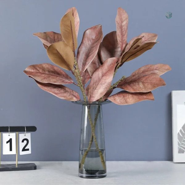 Branche de feuilles de Magnolia pour ornements divers