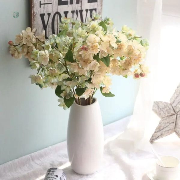 Branche florale cerisier, décoration durable