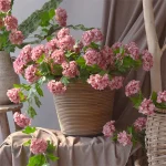 Branche Hortensia Artificiel en fleur
