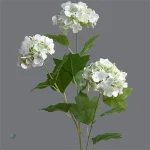 Branche d'hortensia décorative en plastique