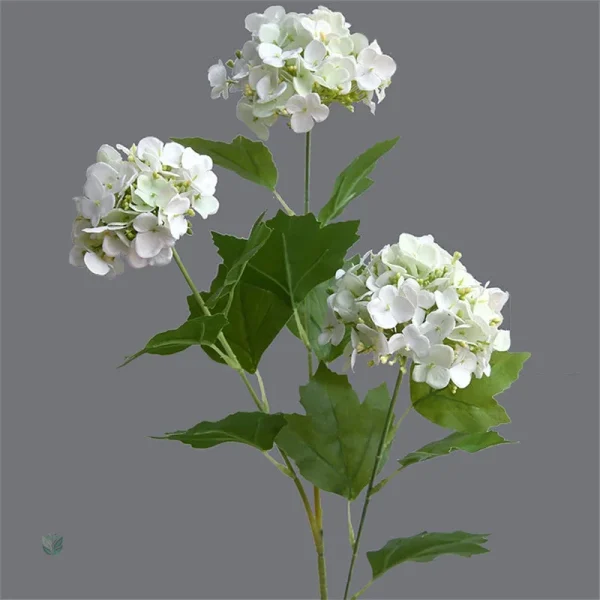 Branche d'hortensia décorative en plastique