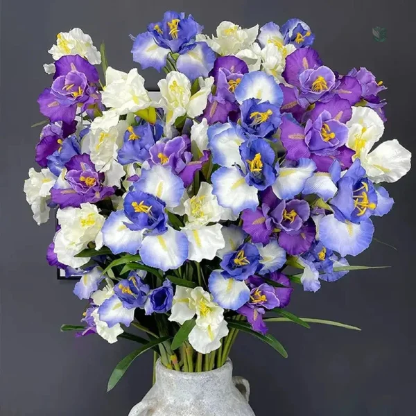 Branche Iris Artificiel en fleurs décoratives