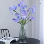 Branche Iris Artificiel Élégant pour décoration intérieure