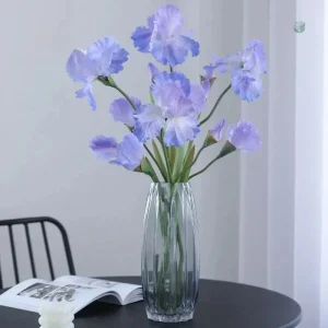 Branche Iris Artificiel Élégant pour décoration intérieure