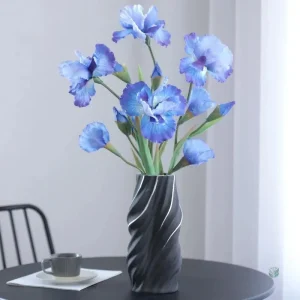 Iris artificiel en branche pour un style chic