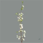 Branche décorative avec fleurs colorées