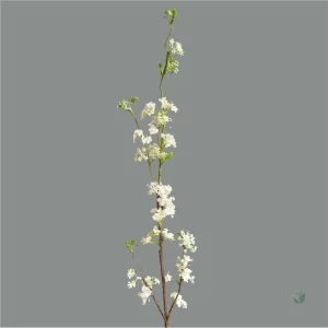 Branche décorative avec fleurs colorées