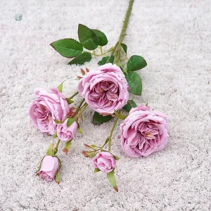 Fleurs roses artificielles, élégance durable