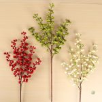 Rameaux artificiels de baies rouges pour événements
