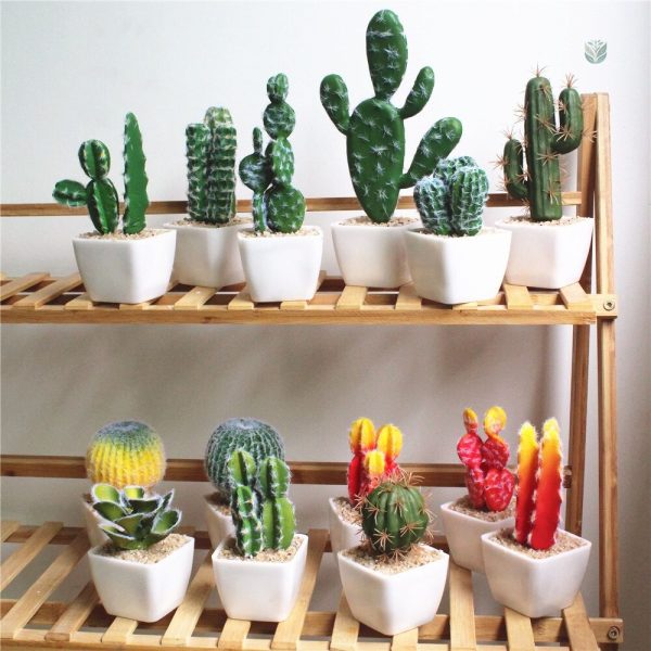Cactus synthétique, ajout moderne pour la décoration intérieure