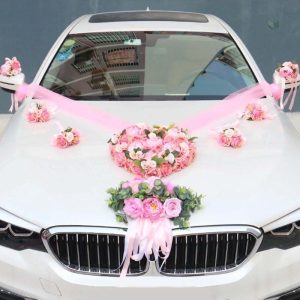Capot Fleur Voiture Mariage décoratif