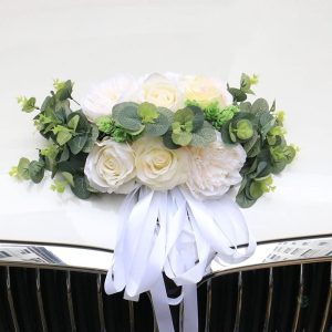 Accessoire floral pour voiture de mariage