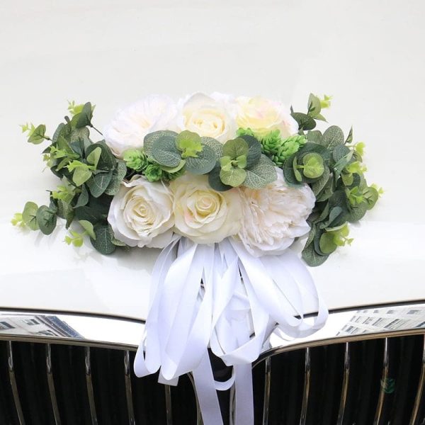 Accessoire floral pour voiture de mariage