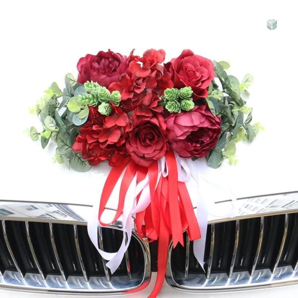 Fleurs pour capot de voiture de cérémonie