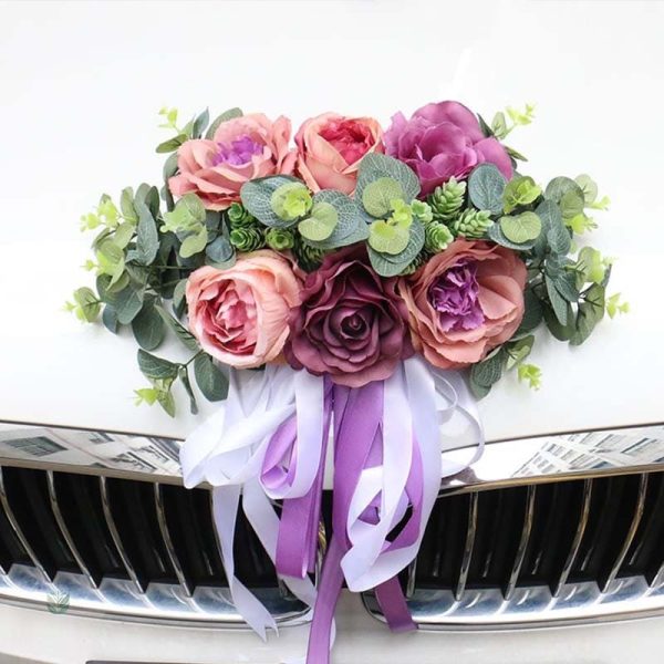 Style floral pour capot de mariage élégant