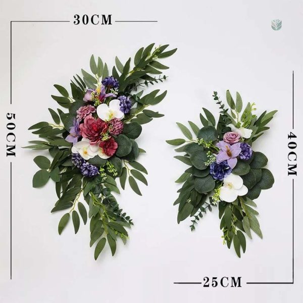 Centre de table chic avec fleurs en soie pour mariage