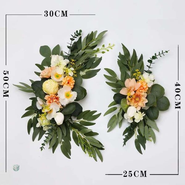 Décoration de mariage : fleurs artificielles sur table