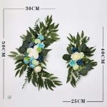 Fleurs artificielles colorées pour décoration de mariage
