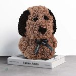 Chien en fleurs éternelles, cadeau original