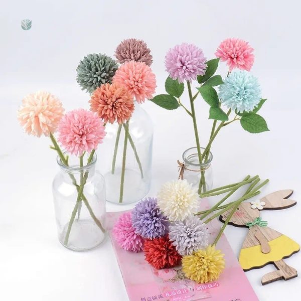 Chrysanthème artificiel décoratif en fleurs artificielles