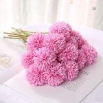 Fleurs chrysanthème synthétiques pour décoration de table