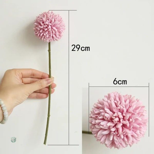 Chrysanthème artificiel décoratif en fleurs artificielles - vue 2