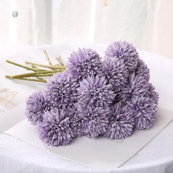 Chrysanthème coloré artificiel pour compositions florales