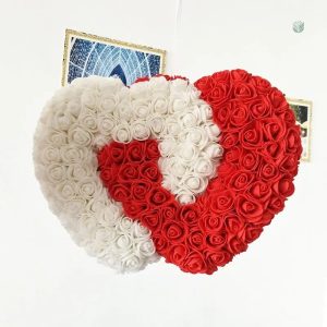 Roses artificielles - Cœur de Rose pour une décoration raffinée