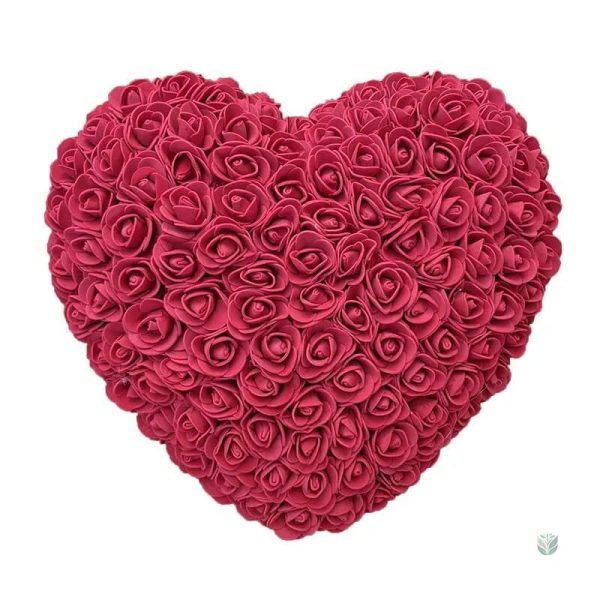 Bouquet de roses en forme de cœur