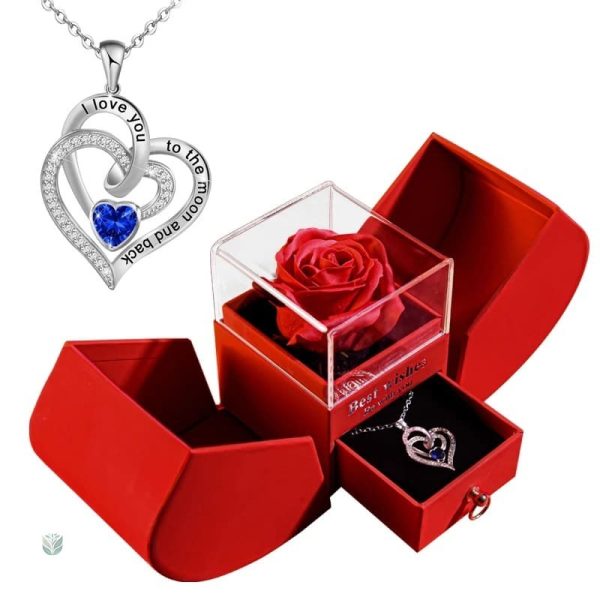 Coffret floral avec bijoux élégants