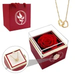 Coffret Rose Éternelle avec Collier