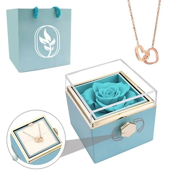 Rose éternelle, symbole d'amour durable