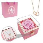 Coffret romantique avec rose et personnalisable