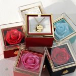 Coffret Rose Éternelle et Collier Personnalisé