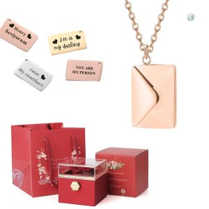 Collier Personnalisé avec Rose Éternelle